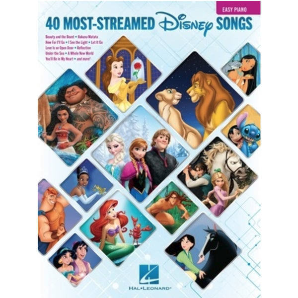 The 40 Most-Streamed Disney Songs for Easy Piano