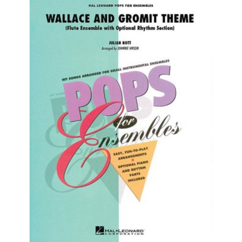 Wallace & Gromit Theme Flute Trio or Ensemble (w/opt. rhythm section)