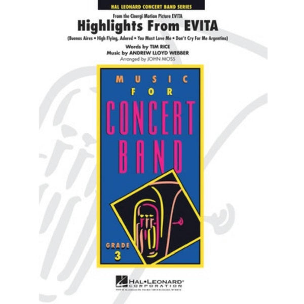 Highlights from Evita - Concert Band Grade 3