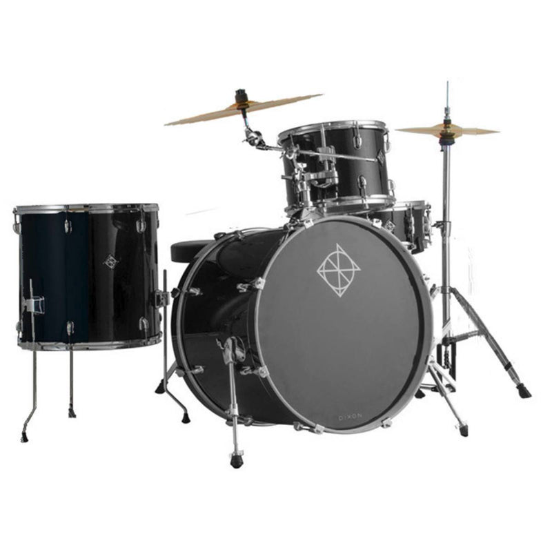 Dixon Spark 4-Pce Drum Kit with Cymbals Ocean Blue Sparkle
