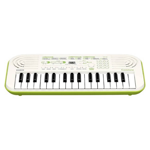 Casio Casiotone SA50 32-Key Portable Mini Keyboard (White & Lime Green)