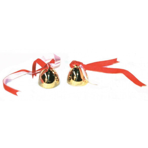Chinese Style Brass bells w/ribbon