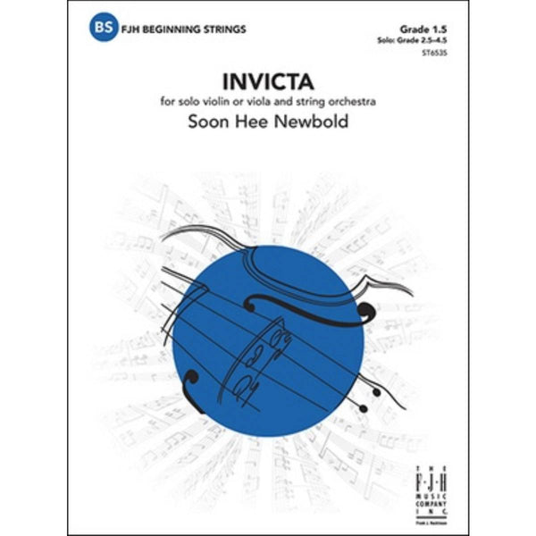 Invicta for solo violin / viola and string orchestra - String Orchestra Grade 1.5