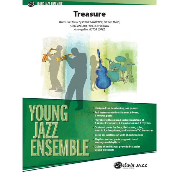 Treasure (Bruno Mars) - Belwin Jazz Ensemble Grade 2 (Medium Easy)