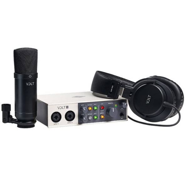 Universal Audio Volt 2 Pack 2-In/2-Out USB 2.0 Interface w/ Condenser Mic & Headphones