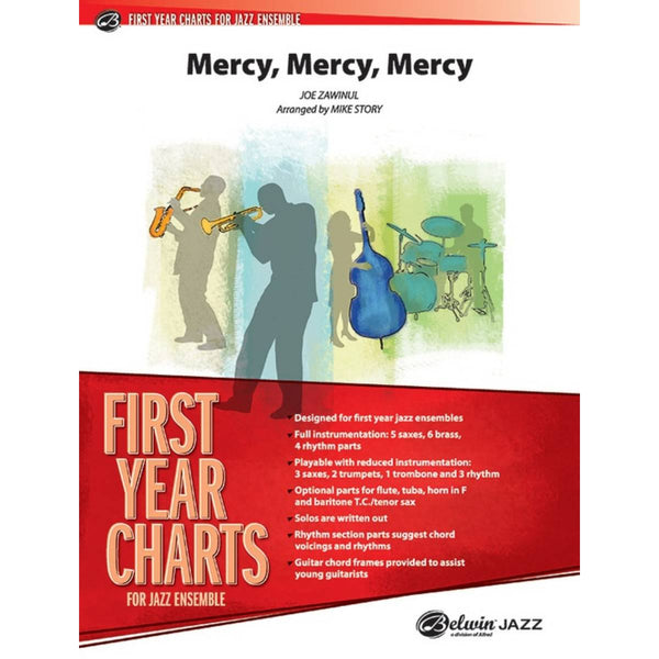 Mercy, Mercy, Mercy - First Year Charts for Jazz Ensemble Grade 1 (Easy)
