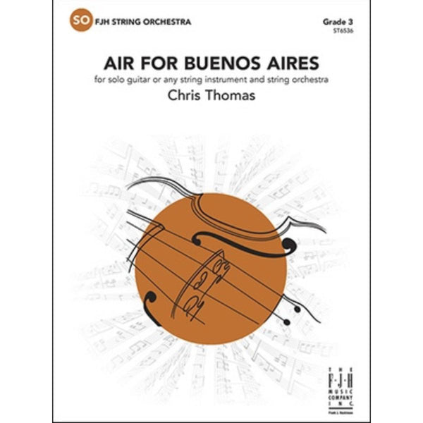 Buenos Aires for solo guitar or any string instrument & String Orchestra - Grade 3