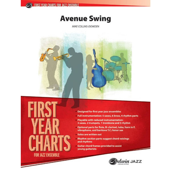 Avenue Swing - First Year Charts for Jazz Ensemble Grade 1 (Easy)
