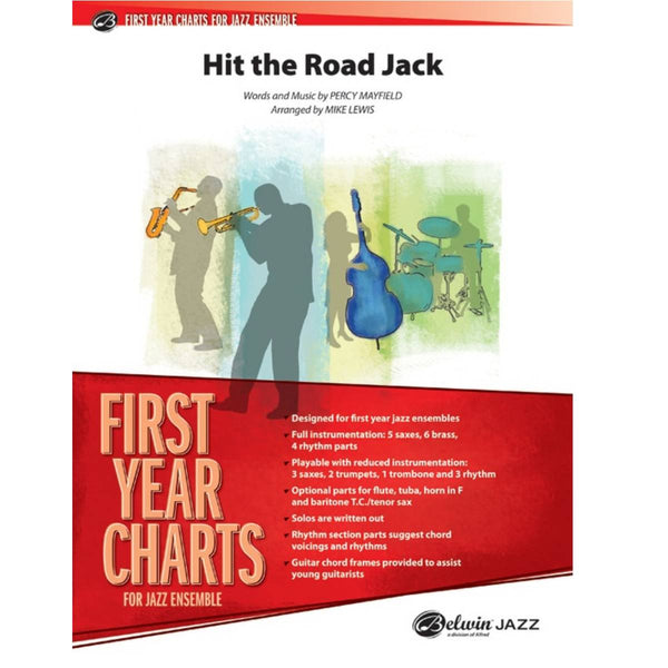Hit the Road Jack - First Year Charts for Jazz Ensemble Grade 1 (Easy)