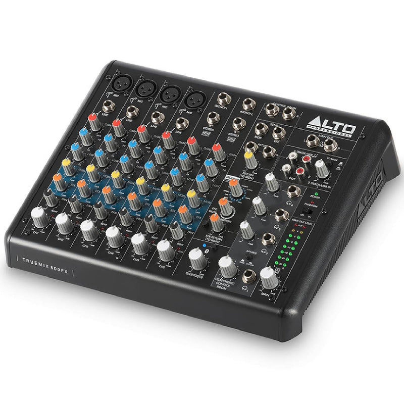 Alto Professional TrueMix 800 8-Channel Mixer With USB & Bluetooth Multi-FX