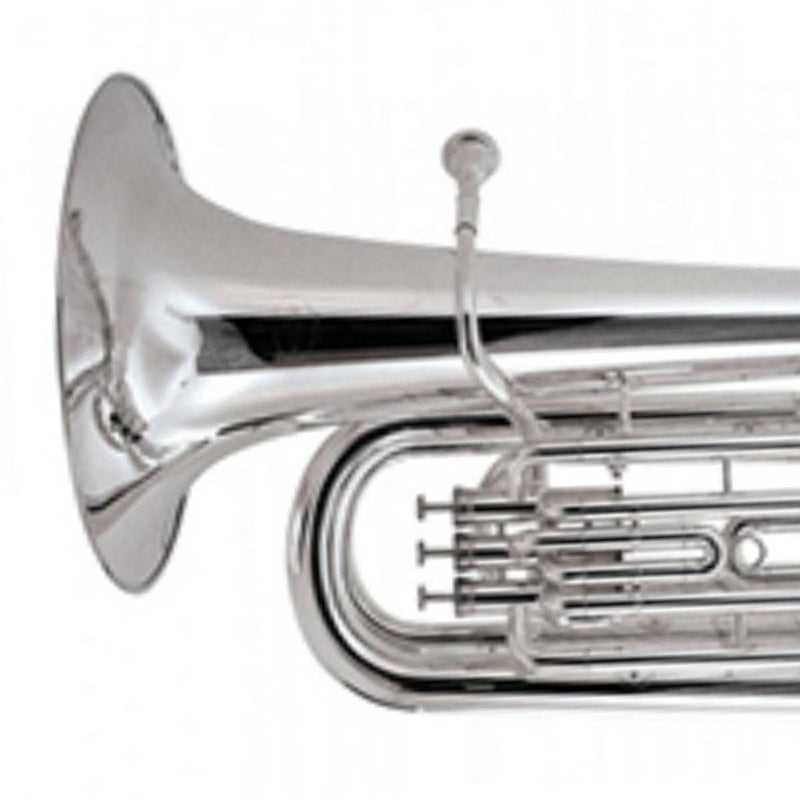 BESSON 3-VALVE Bb TUBA, SILVER PLATED, STUDENT MODEL