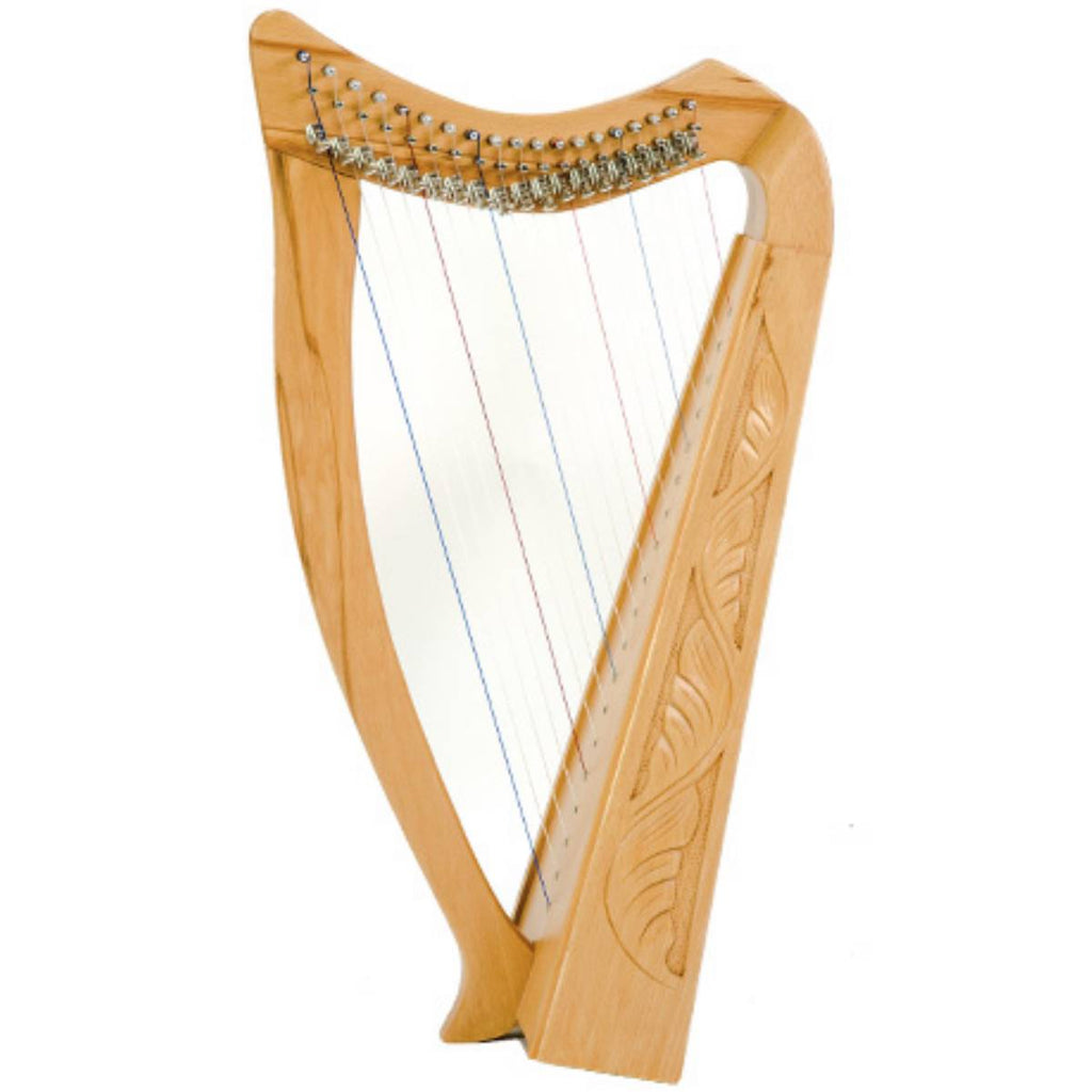 Standing Pixie Harp - 19 String Carved w/Bag – Allegro Education Supplies