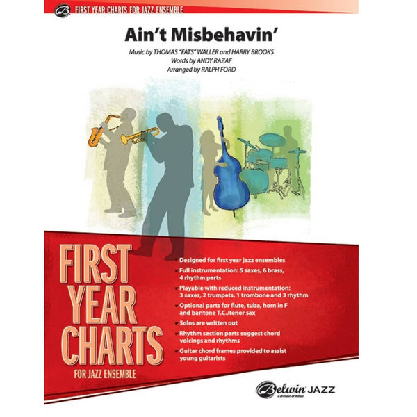 Ain't Misbehavin' - First Year Charts for Jazz Ensemble Grade 1 (Easy)
