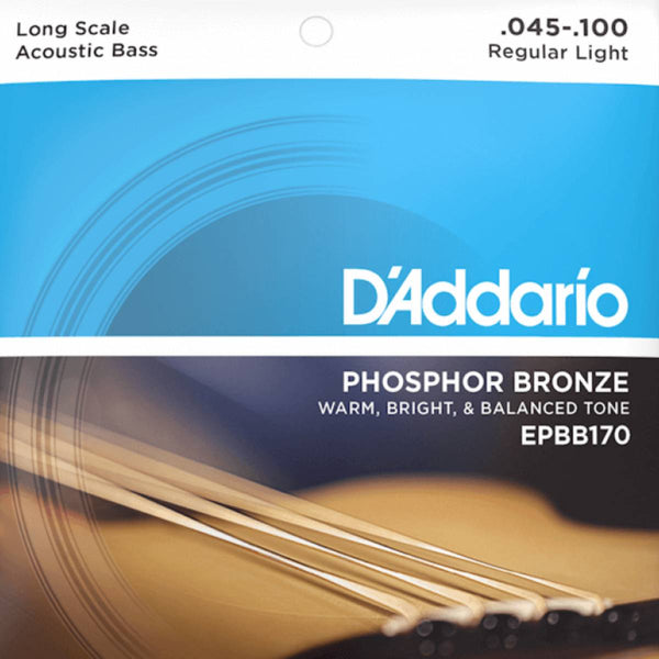 D'Addario EPBB170 Phosphor Bronze Acoustic Bass Strings 45-100