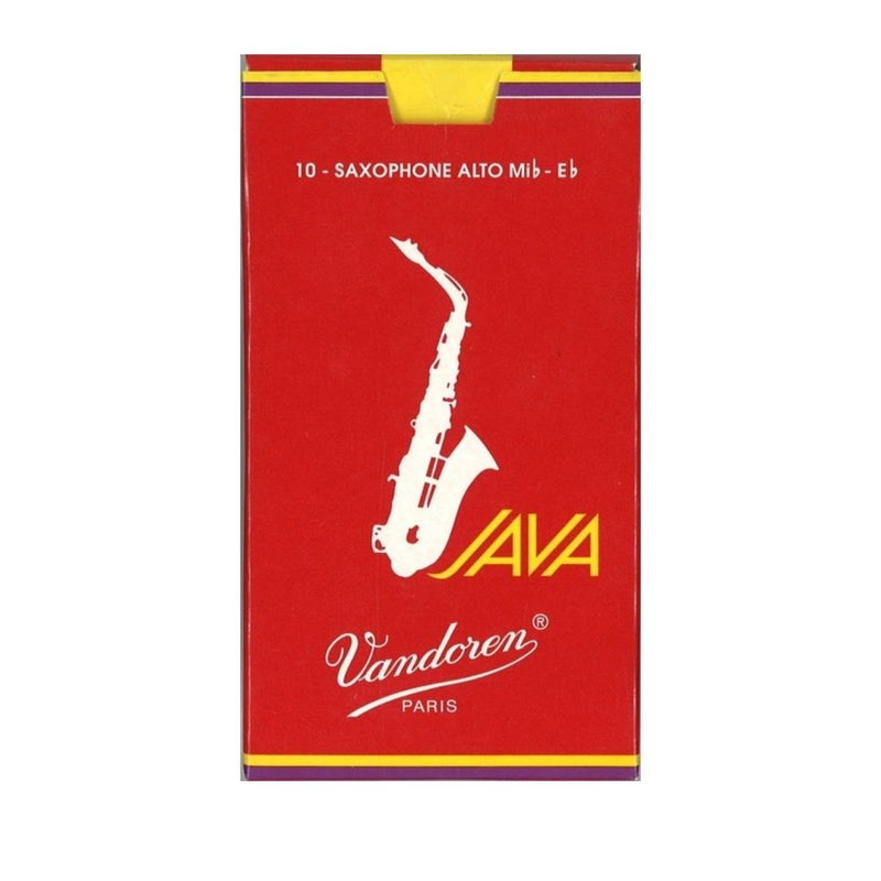 Vandoren JAVA Alto Sax Reeds - Red (Box of 10)