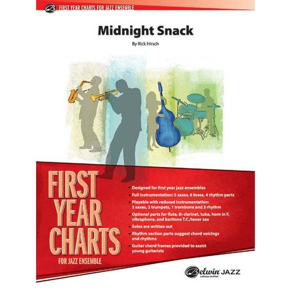 Midnight Snack - First Year Charts for Jazz Ensemble Grade 1 (Easy)
