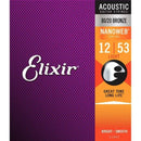 Elixir 11052 Acoustic 80/20 Bronze w/ Nanoweb Coating - Light (12-53)