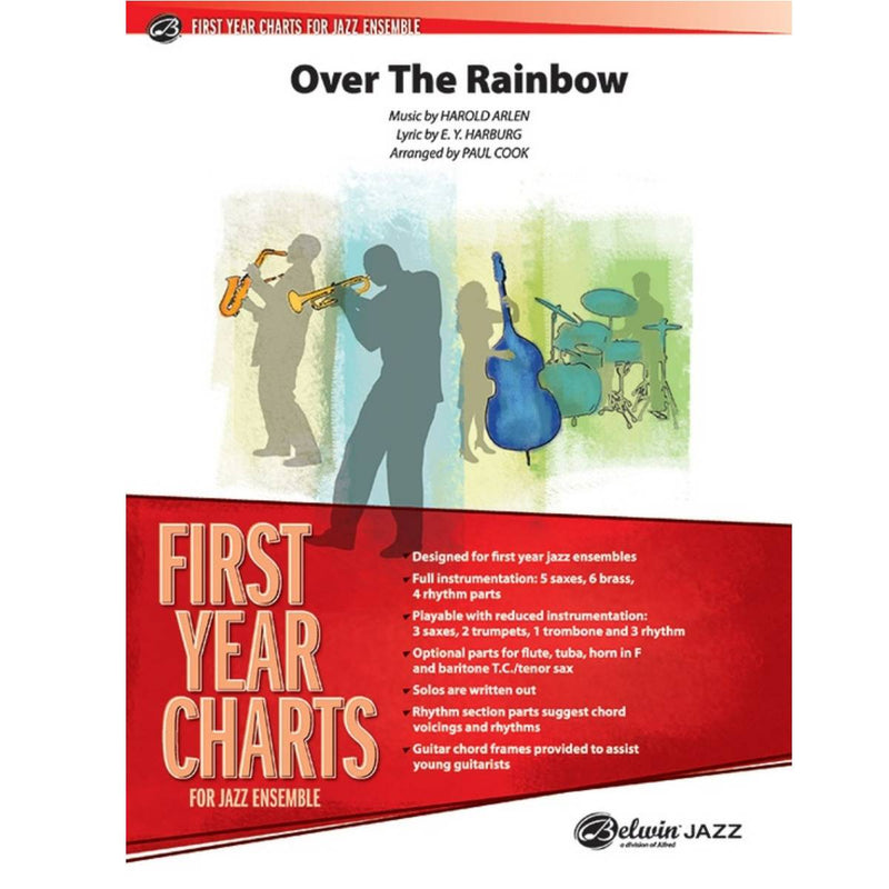 Over the Rainbow - First Year Charts for Jazz Ensemble Grade 1 (Easy)