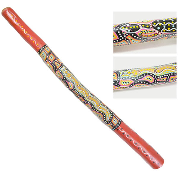 Didgeridoo 1.3M Didgeridoo Red Spirit Animal Dot Art