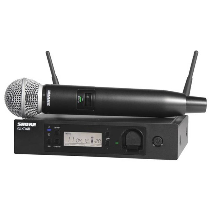 Shure GLXD24R/SM58 Advanced Digital Wireless Vocal System w/ SM58 Vocal Microphone (1)