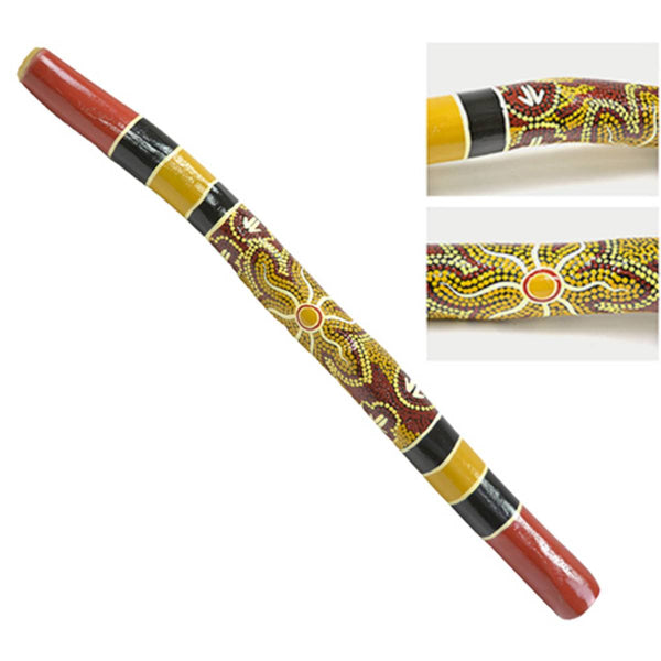 Didgeridoo 1M Red / Brown Traditional Dot Art