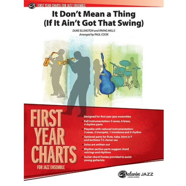 It Don't Mean a Thing (If It Ain't Got That Swing) - First Year Charts for Jazz Ensemble Grade 1 (Easy)