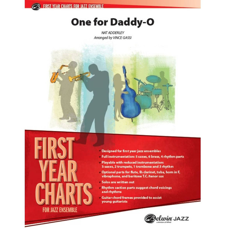 One for Daddy-O - First Year Charts for Jazz Ensemble Grade 1 (Easy)