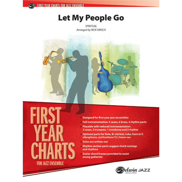 Let My People Go - First Year Charts for Jazz Ensemble Grade 1 (Easy)
