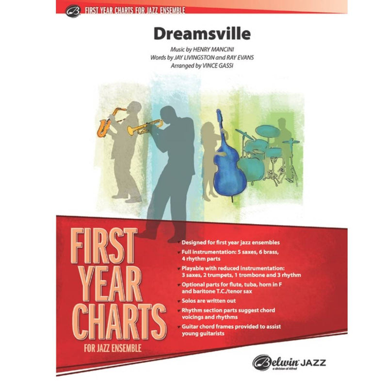 Dreamsville - First Year Charts for Jazz Ensemble Grade 1 (Easy)