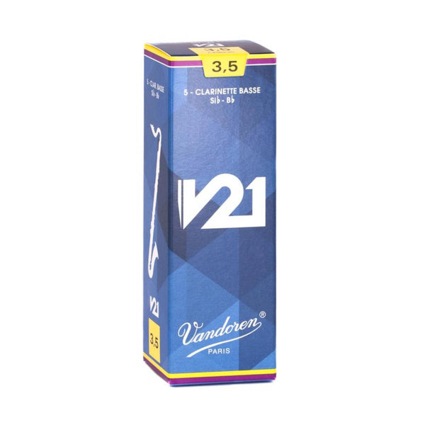 Vandoren V21 Bass Clarinet Reeds (Box of 5)